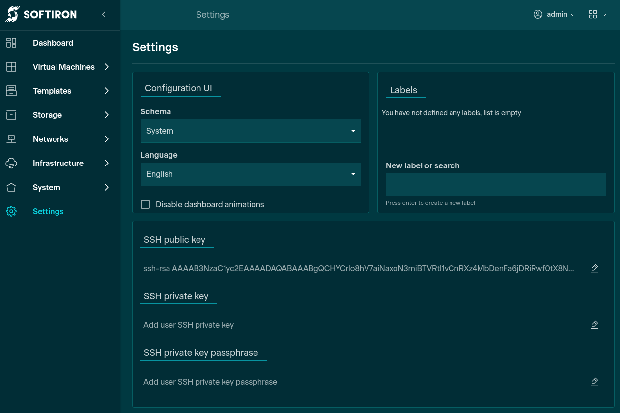 Settings Auth Pub SSH Key