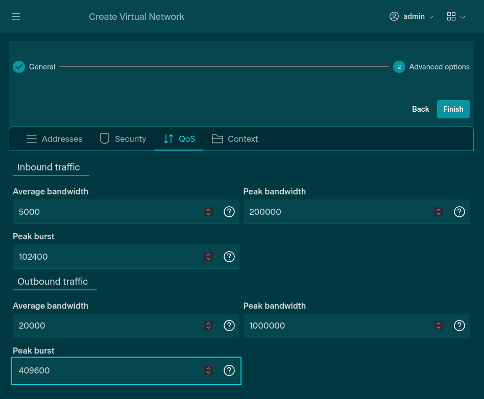 Virtual Network Quality of Service