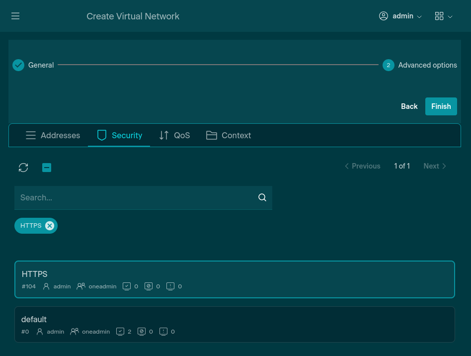 Adding Security Groups to a Virtual Network