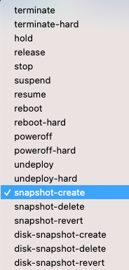 Actions List