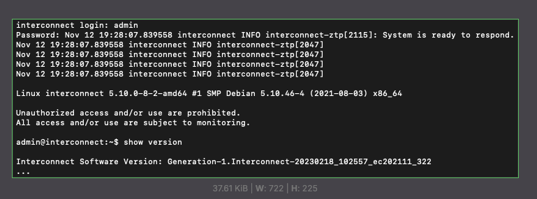 Interconnect Software Firmware
