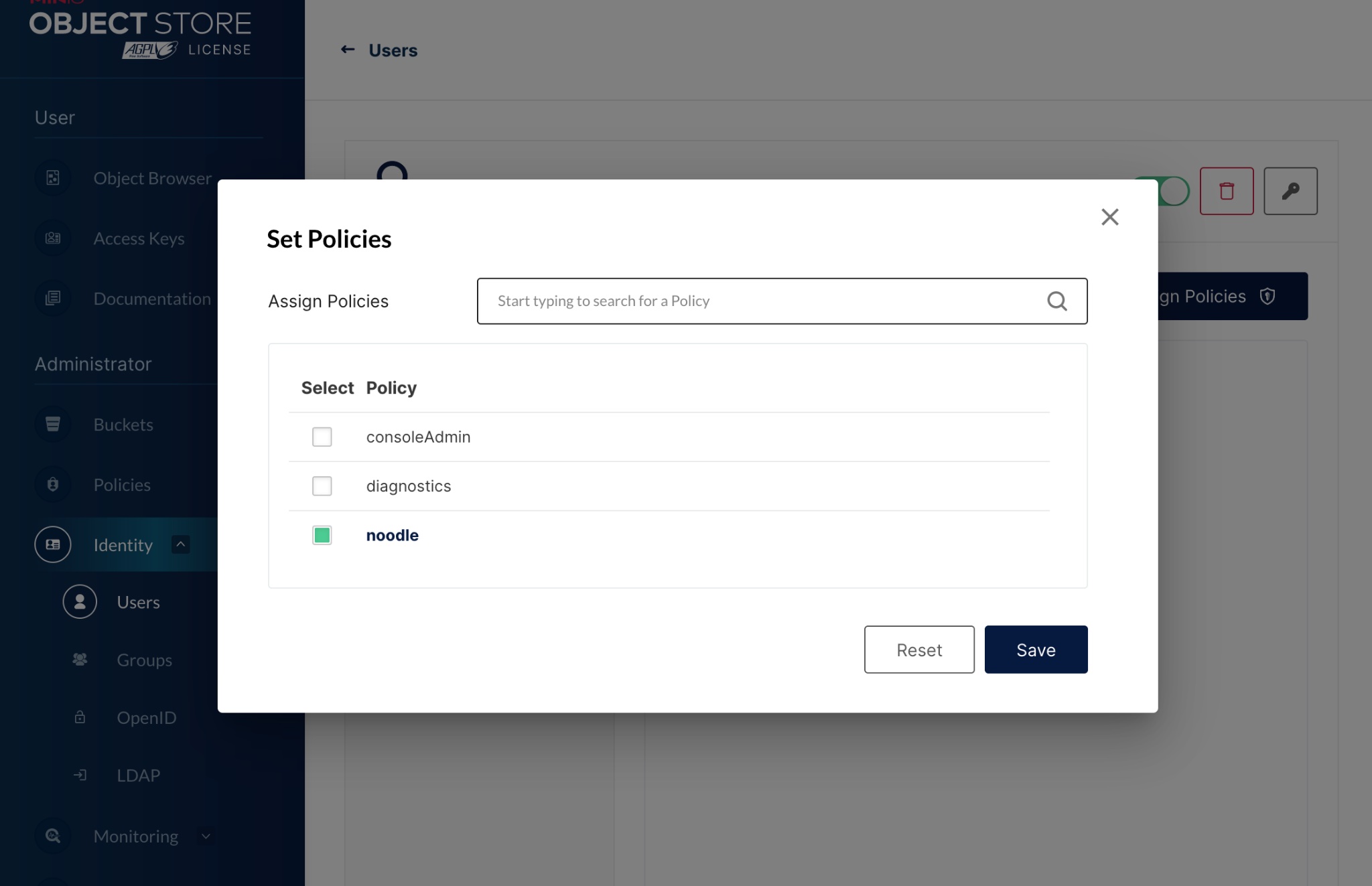 Assign Policy