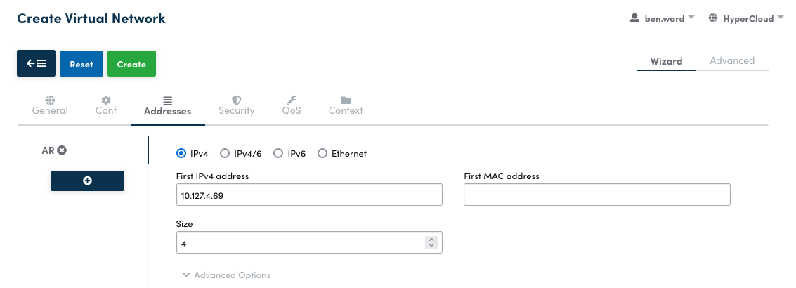 Create VNet Image Address