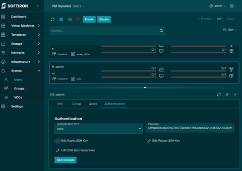 Settings Auth Pub SSH Key for other users