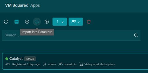 Import Catalyst App into datastore