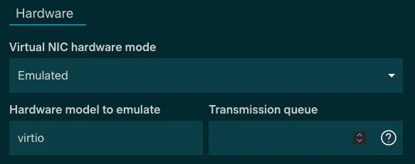 NIC Advanced Options Image