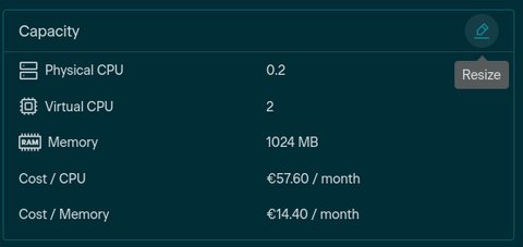 Resize VM Capacity