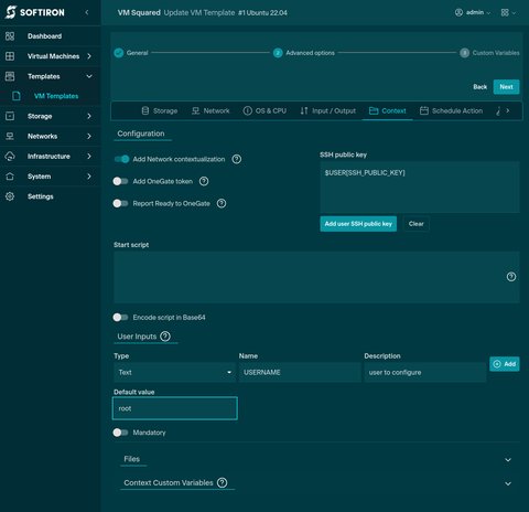 Create USERNAME Context field