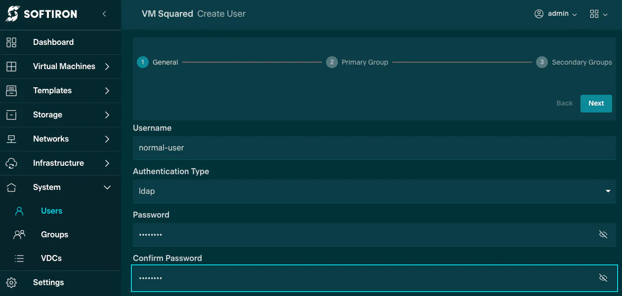 VM Squared Create LDAP User 01