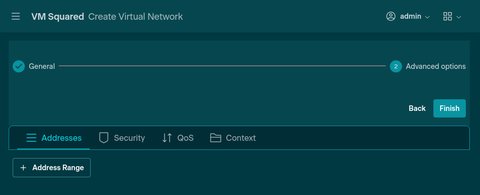 Virtual Network Creating an Address Range