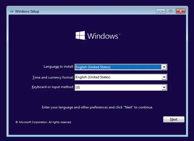 Windows VM Setup