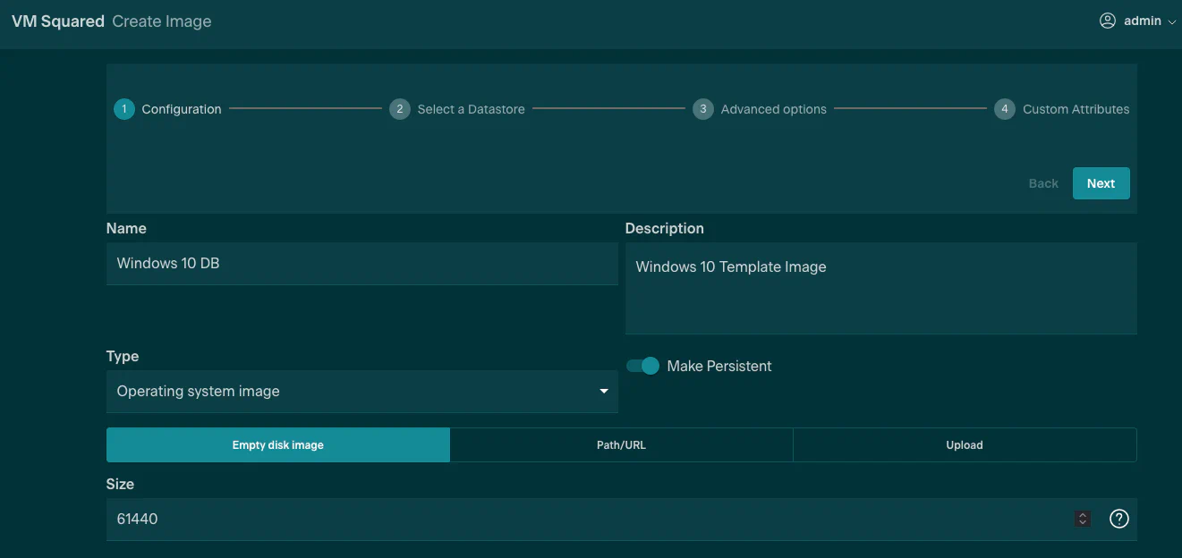 Windows Create DB Image