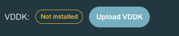 VDDK Status