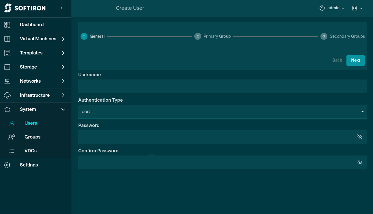 Create User