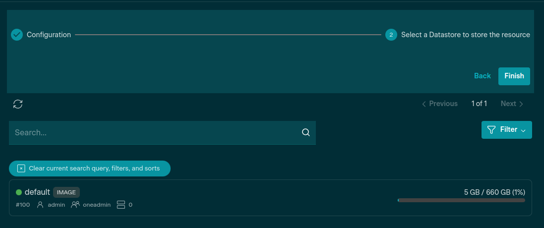 choose datastore for catalyst app