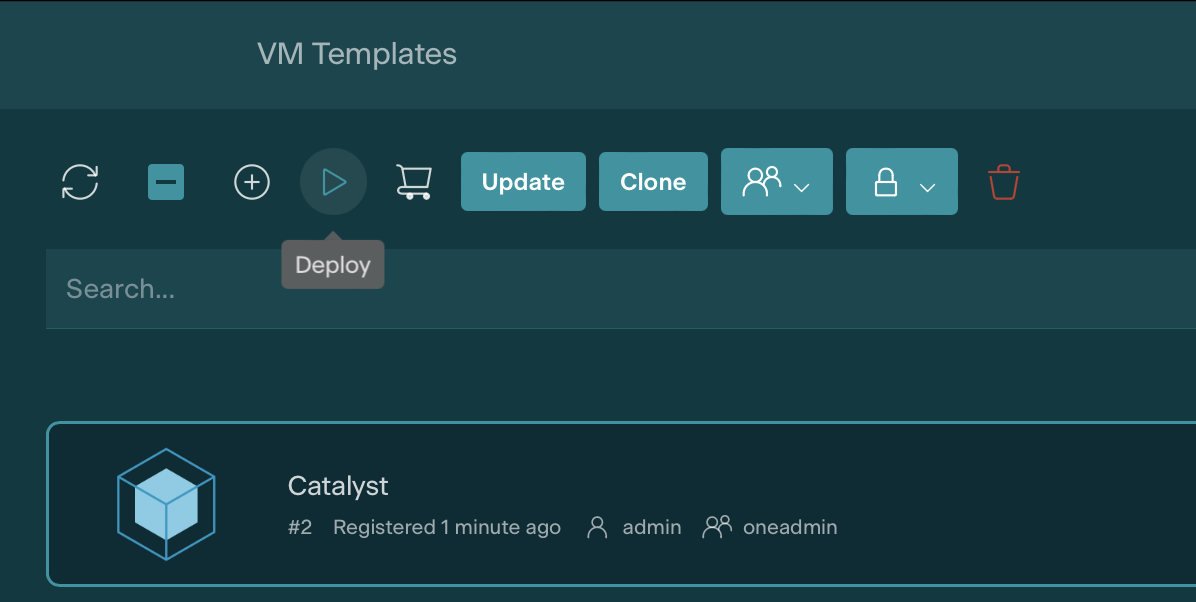 catalyst deploy template