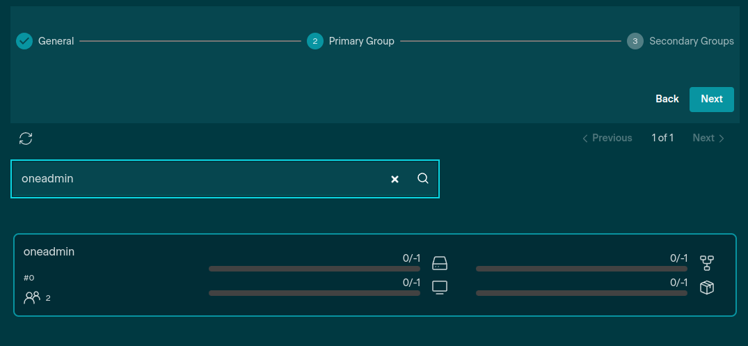 Create User and set primary group