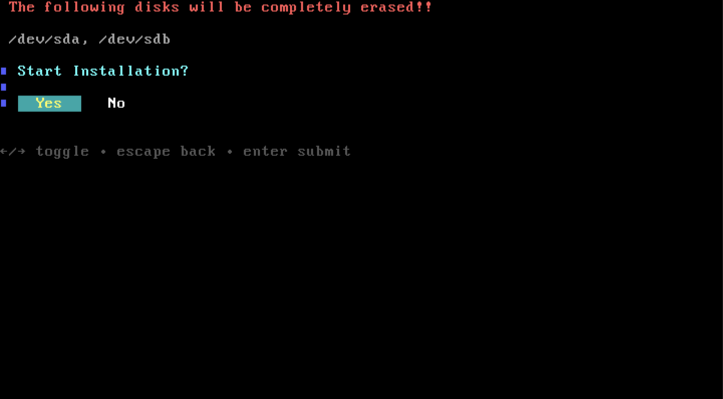 Cluster Info Confirm